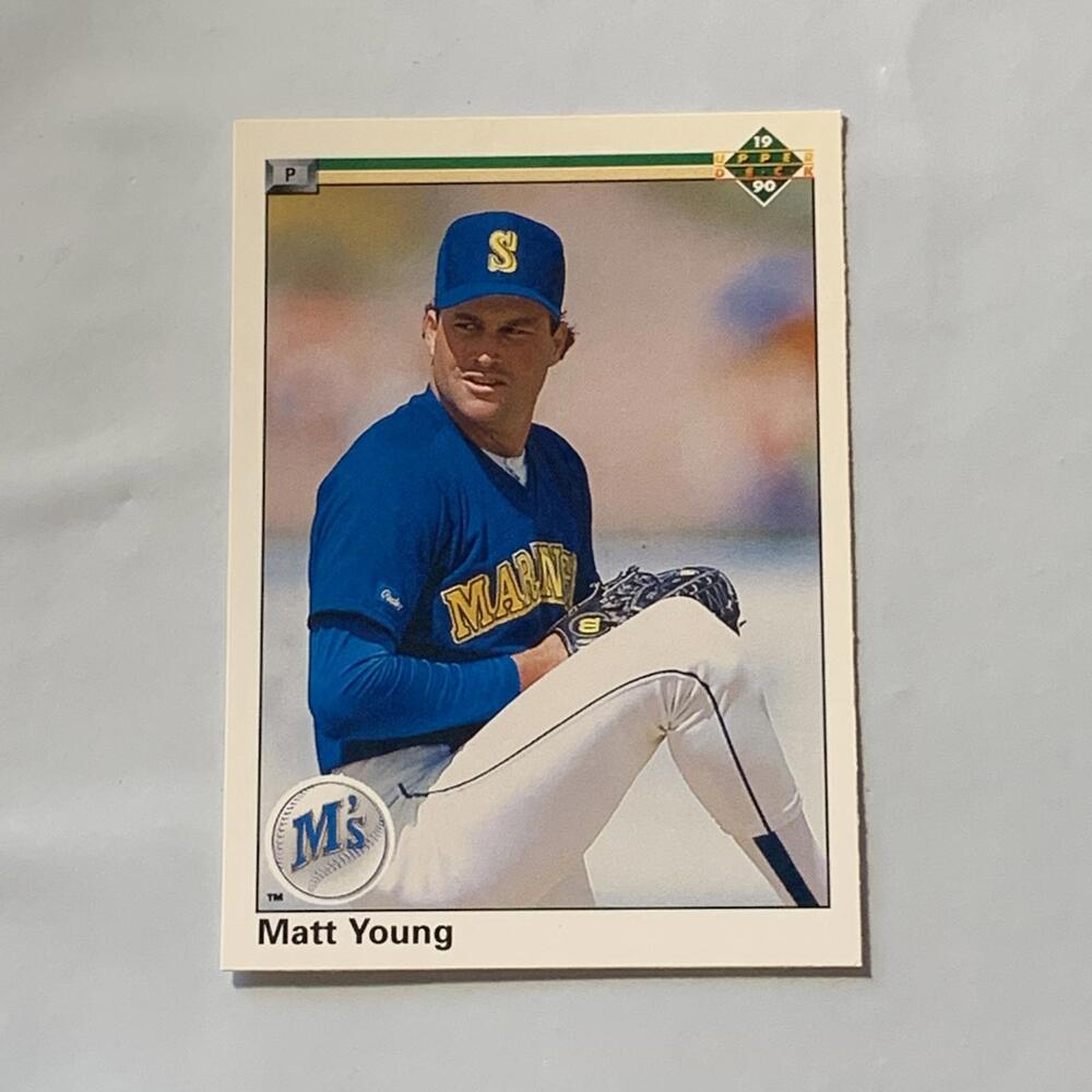 1990‎ Upper Deck Matt Young Seattle Mariners Baseball Card #787